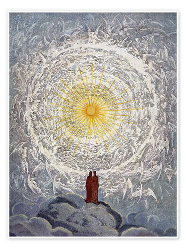 Dante and Beatrice in Heaven