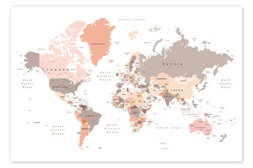 Modern Map of the World