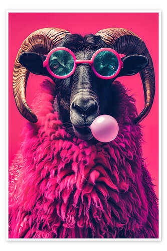 Pink Pop Art Aries enjoys life