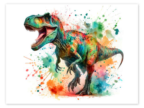 Tyrannosaurus Rex in Watercolour II